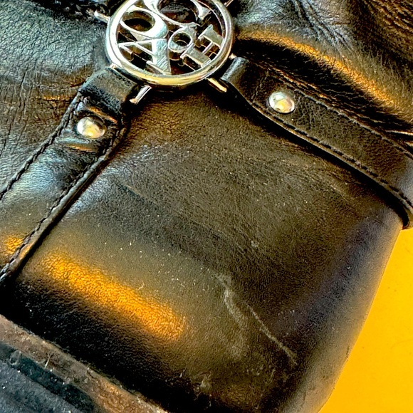 Nice COACH High End Mulan Extended Calf Black Leather Women’s 7B Boots MINTY - Picture 6 of 10